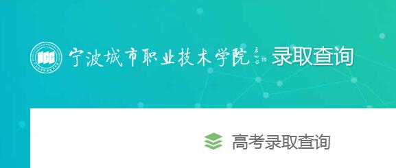 2022年寧波城市職業(yè)技術學院高考錄取結果查詢指南及技術支持